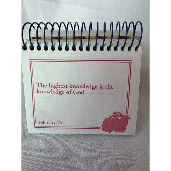Vintage 1993 Teacher’s Daily Affirmations Inspiration Quotes Spiral Book w/Easel - Picture 6 of 6